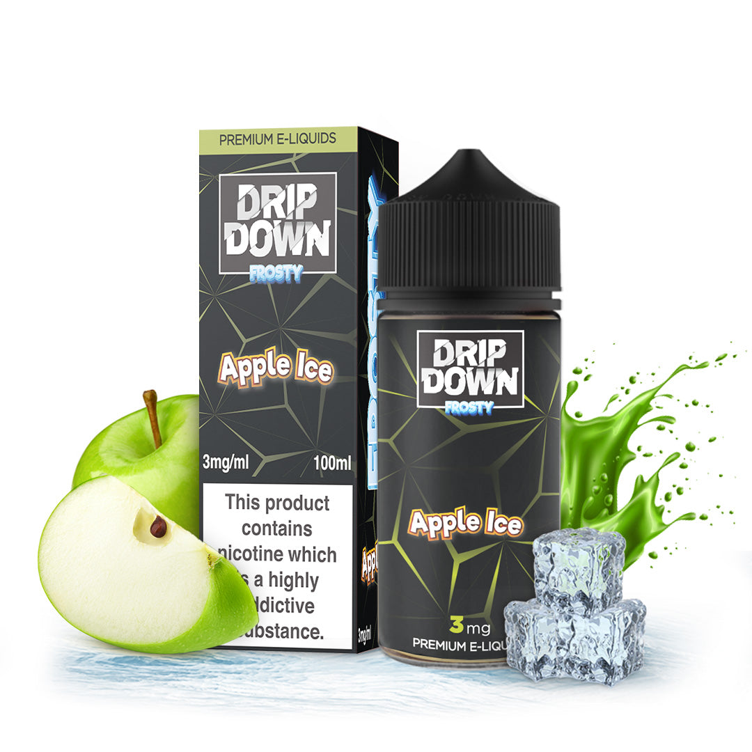 Drip Down Frosty Peach Ice 100ml (3mg) – PKR 2500 | Zaka Tobacco | Explore All Flavors