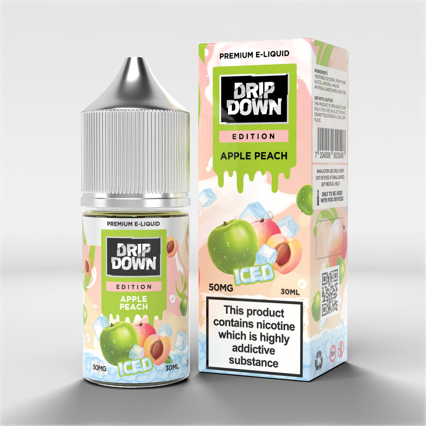 Drip Down Nicotine Salt Juices – 25mg & 50mg | Fruity & Icy Blends | PKR 2500 at Zaka Tobacco