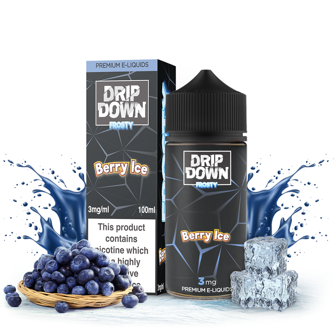 Drip Down Frosty Peach Ice 100ml (3mg) – PKR 2500 | Zaka Tobacco | Explore All Flavors