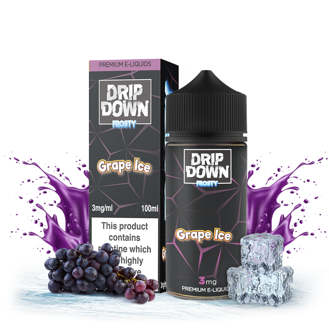 Drip Down Frosty Peach Ice 100ml (3mg) – PKR 2500 | Zaka Tobacco | Explore All Flavors