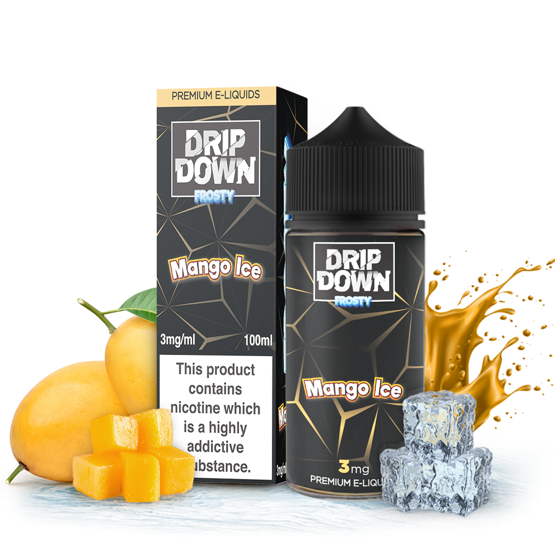 Drip Down Frosty Peach Ice 100ml (3mg) – PKR 2500 | Zaka Tobacco | Explore All Flavors