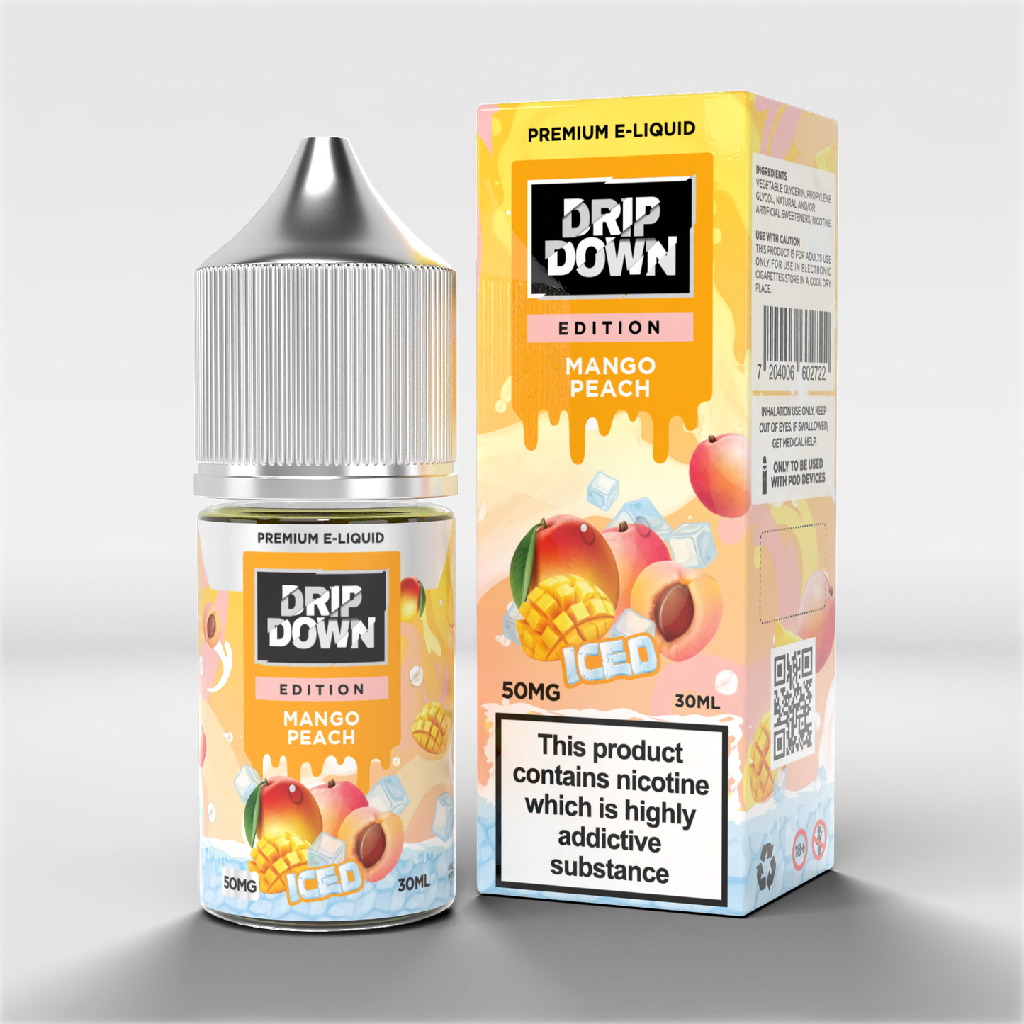 Drip Down Nicotine Salt Juices – 25mg & 50mg | Fruity & Icy Blends | PKR 2500 at Zaka Tobacco