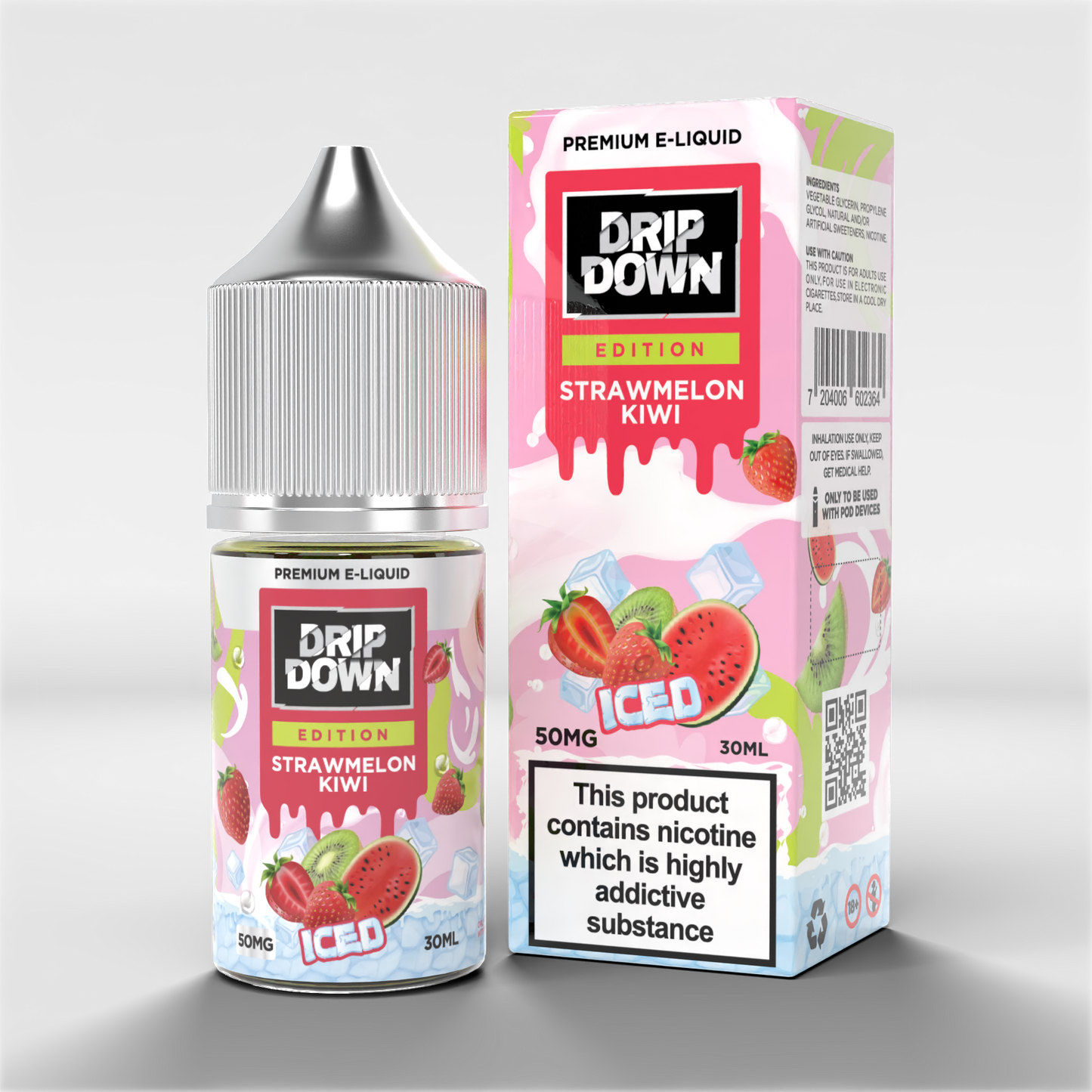 Drip Down Nicotine Salt Juices – 25mg & 50mg | Fruity & Icy Blends | PKR 2500 at Zaka Tobacco