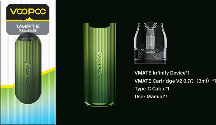 VOOPOO VMATE Infinity Pod System Kit 900mAh 17W | Zaka Tobacco