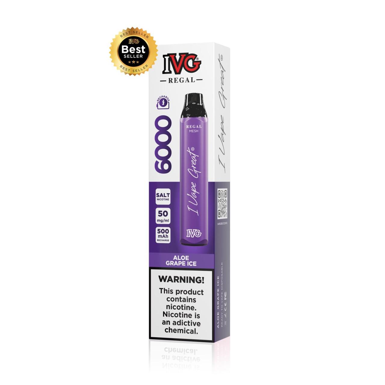 IVG Regal Disposable Vape – 6000 Puffs, 10 Flavors | Was 3300 PKR, Now 3000 PKR | Zaka Tobacco